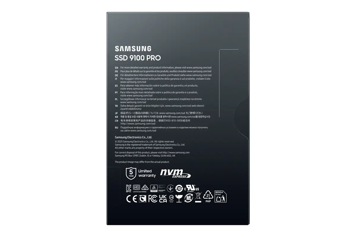 1TB M.2 PCIe NVMe Samsung 9100 Pro TLC/14700/13300 - Afbeelding 7