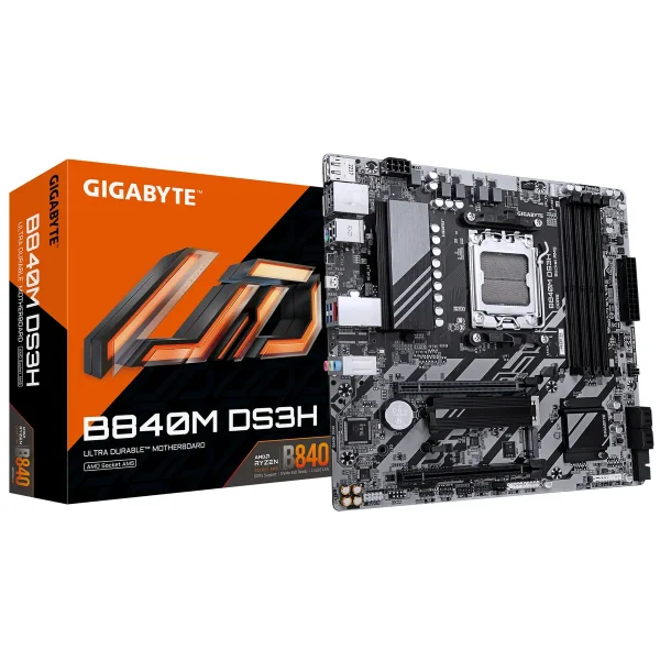 Gigabyte AM5 B840M DS3H - DDR5/2xM.2/2xDP/HDMI/µATX