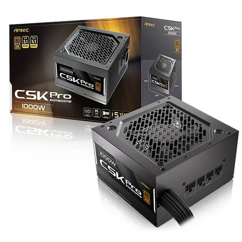 Antec 1000W CSK1000 PRO EC 80+ Bronze SemiModular ATX3.1 - Afbeelding 8