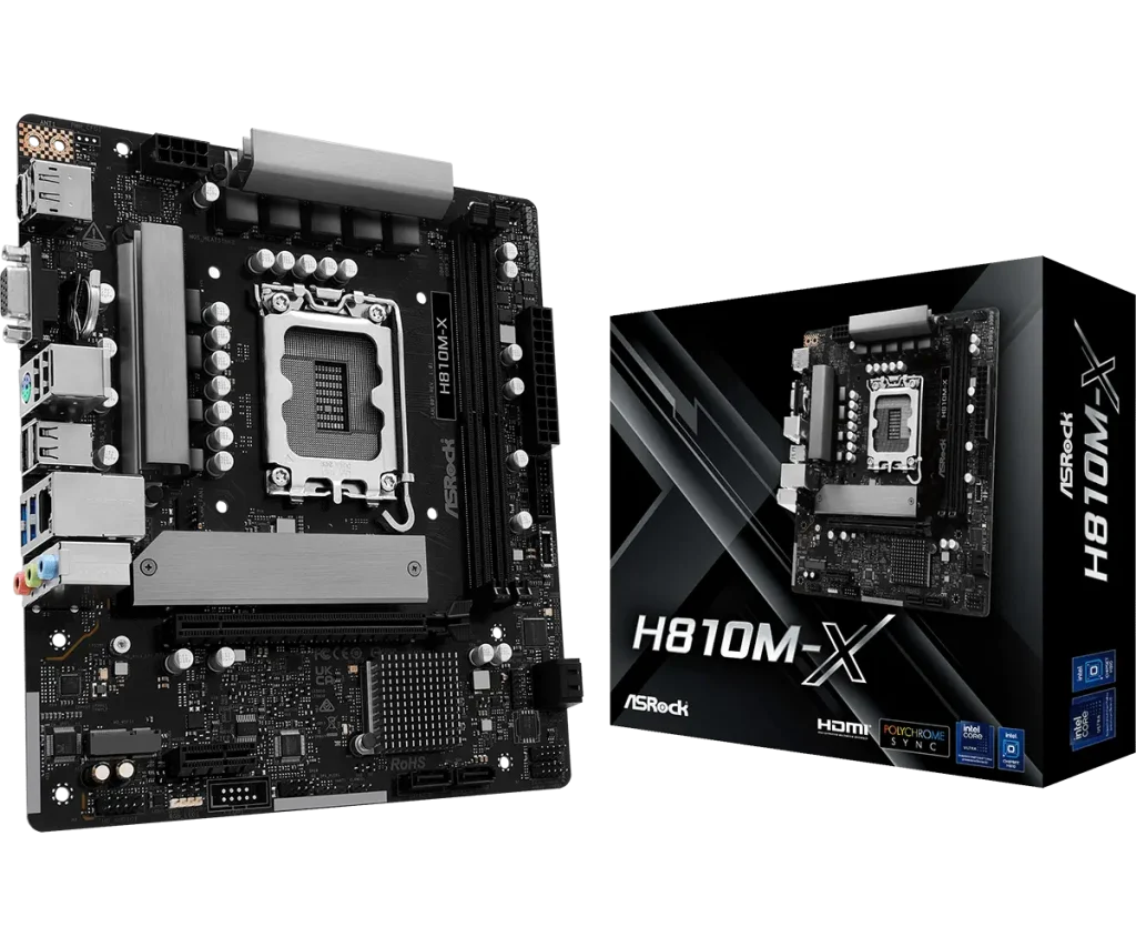 ASRock 1851 H810M-X - DDR5/M.2/DP/HDMI/VGA/µATX