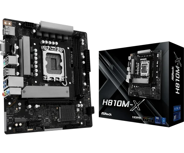 ASRock 1851 H810M-X - DDR5/M.2/DP/HDMI/VGA/µATX