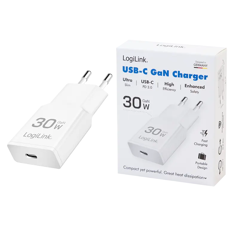 Lader 230V 1xUSB-C 30W LogiLink Wit (slim) - Afbeelding 6