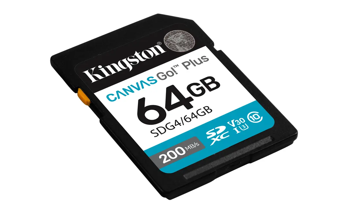 SDXC Card 64GB Kingston U3 V30 Canvas Go! Plus - Afbeelding 2