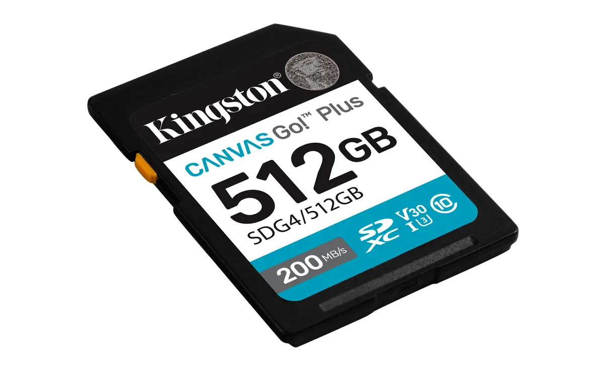 SDXC Card 512GB Kingston U3 V30 Canvas Go! Plus - Afbeelding 2