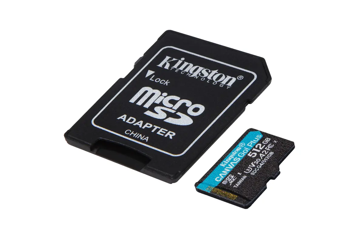 SDXC Card Micro 512GB Kingston U3 V30 A2 Canvas Go! Plus - Afbeelding 3