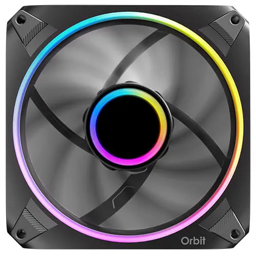 Antec Orbit 120 ARGB PWM Zwart set van 3 - Afbeelding 2