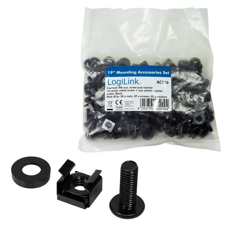 LogiLink M6 Kooischroeven Set - 50 stuks - Afbeelding 4