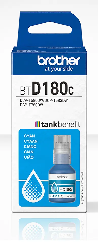 Brother BT-D180C Inktfles Cyaan 5.000 pagina's (Origine