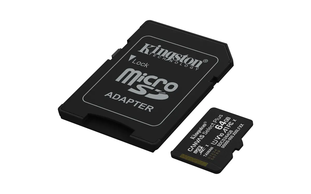 SDXC Card Micro 64GB Kingston UHS-I Canvas Select Plus - Afbeelding 2