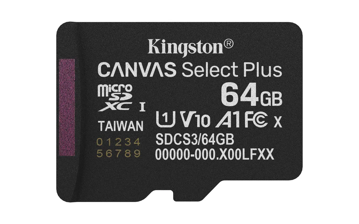 SDXC Card Micro 64GB Kingston UHS-I Canvas Select Plus - Afbeelding 3