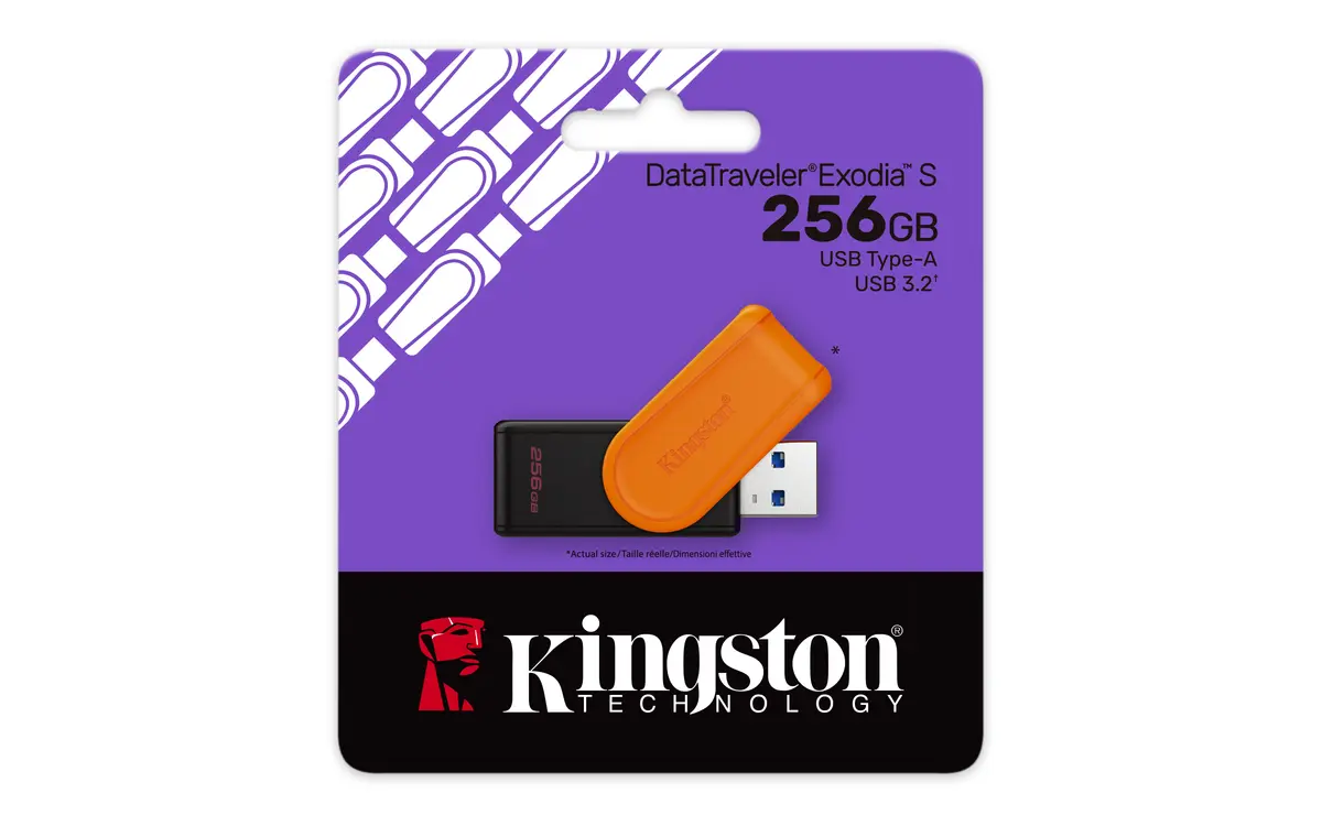 USB 3.2 FD 256GB Kingston DataTraveler Exodia S Gen 1 - Afbeelding 3