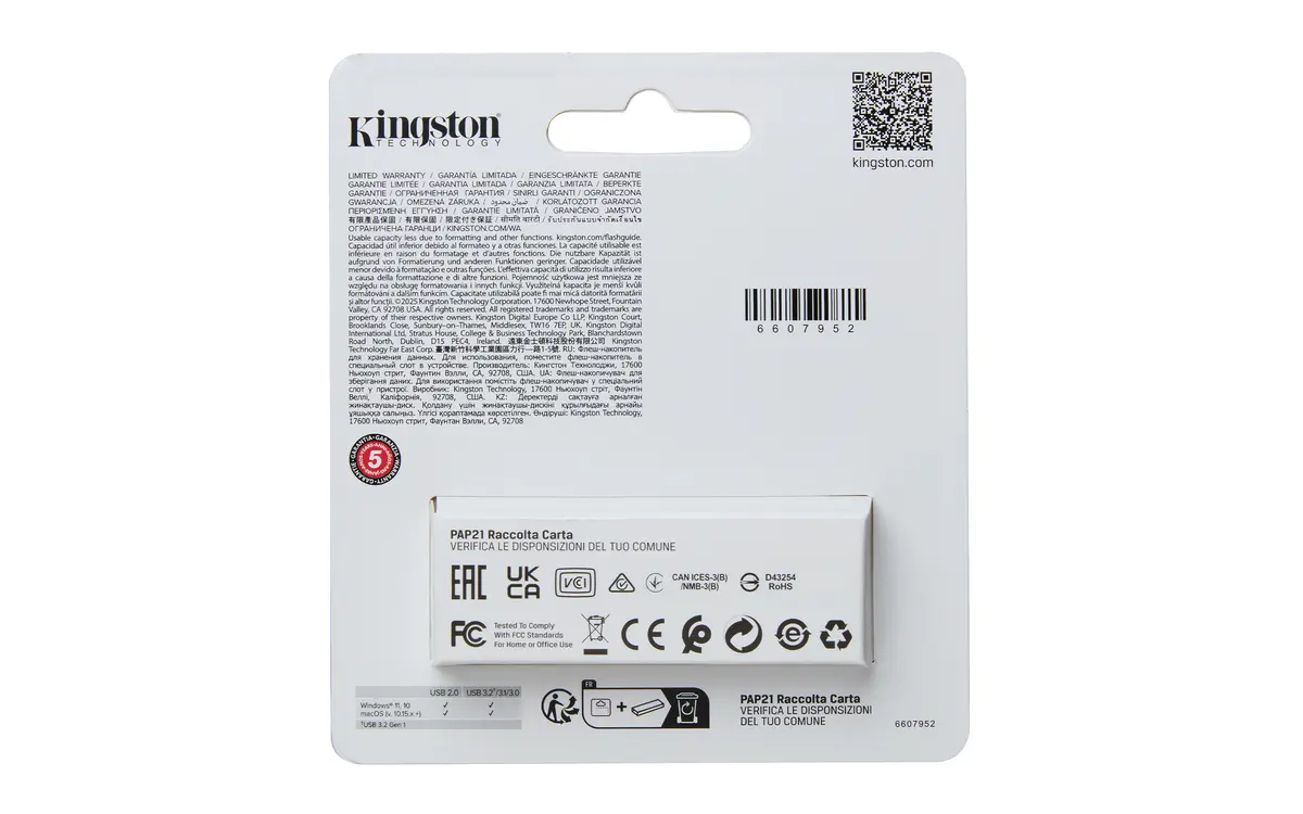 USB 3.2 FD 256GB Kingston DataTraveler Exodia S Gen 1 - Afbeelding 4