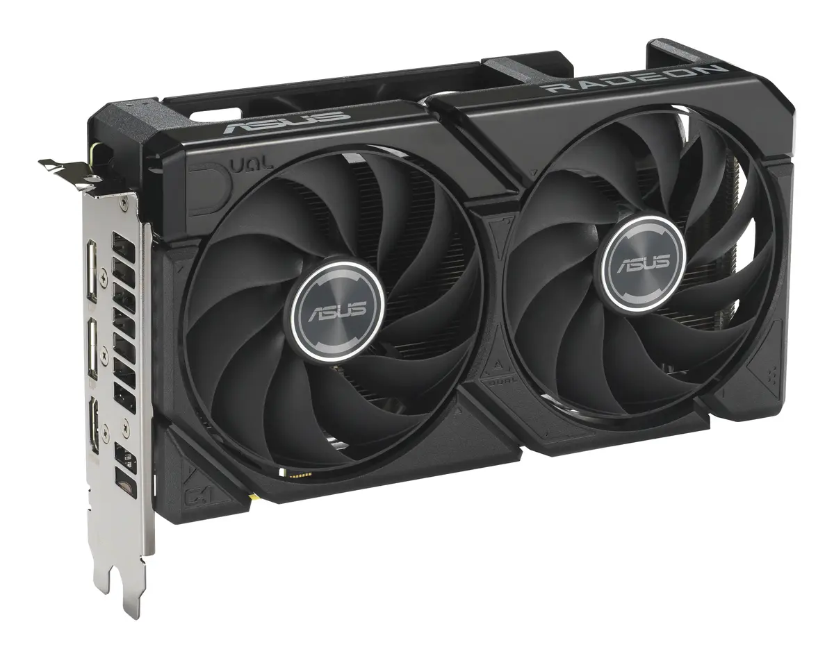 9060XT ASUS DUAL RX 16GB/2xDP/HDMI/2,5slot - Afbeelding 2