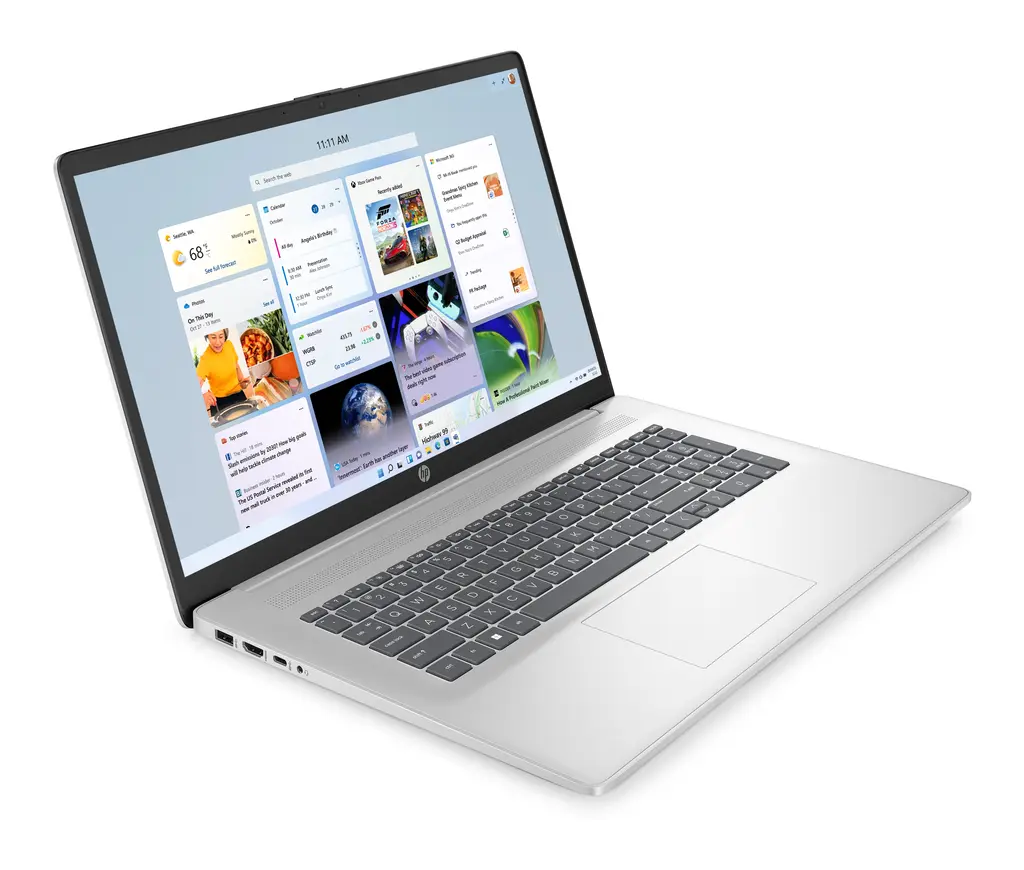 HP 17,3" R7-7/16GB/512GB/FHD IPS/W11 Zilver - Afbeelding 2