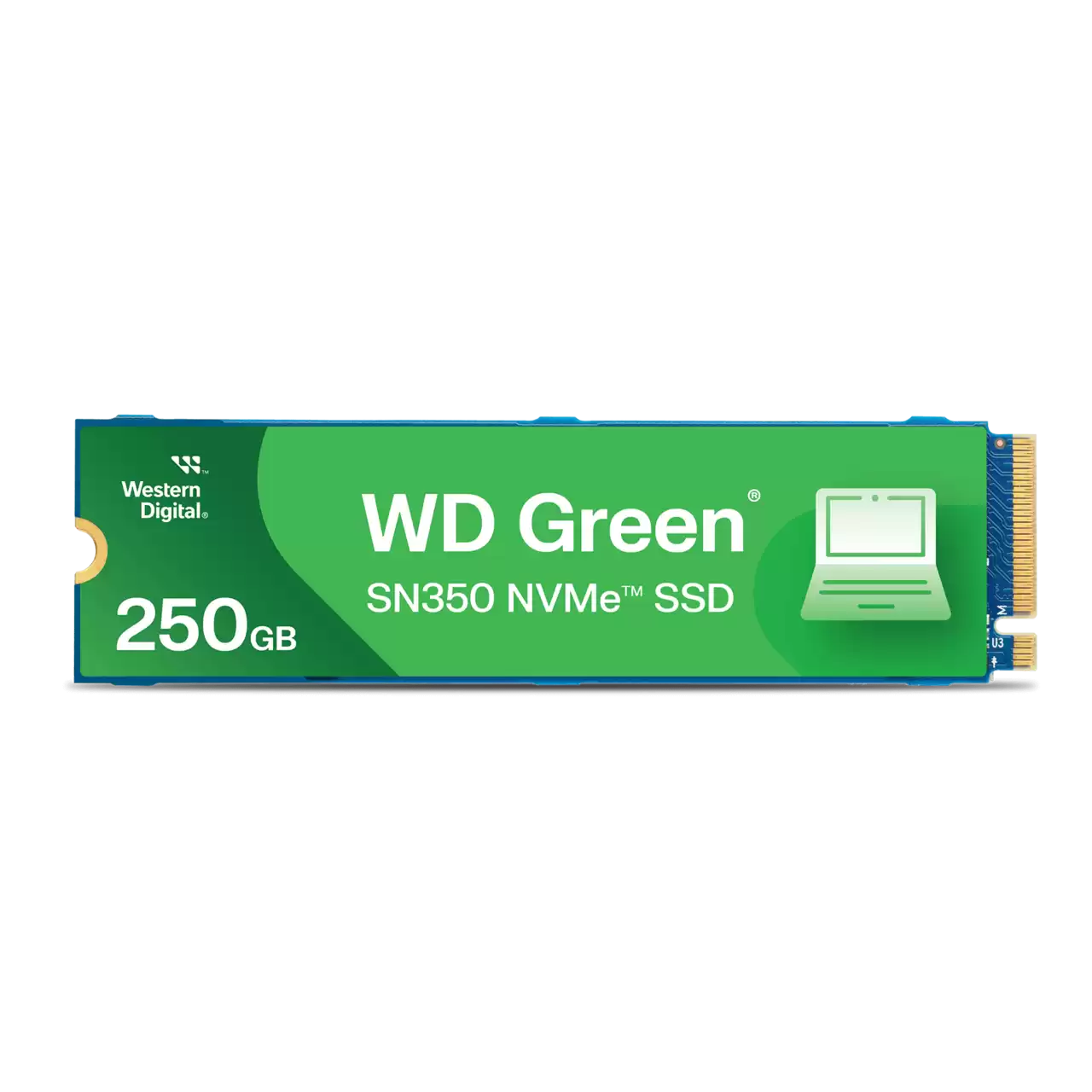 250GB M.2 PCIe NVMe WD Green SN350 2400/1500 - Afbeelding 2