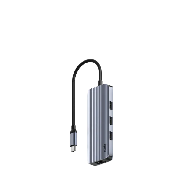 Cudy 6 Port, USB-C --> 3xUSB-A 3.0 + HDMI + RJ45 + USB-C