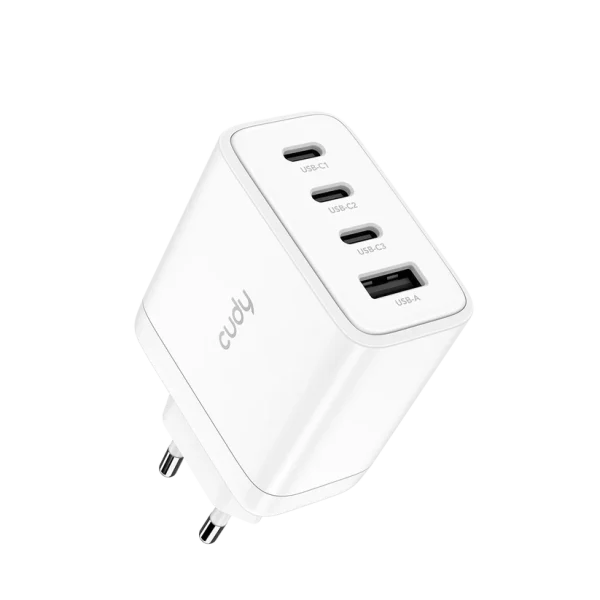 Lader 230V 3xUSB-C 65W+1xUSB-A 30W Cudy Wit