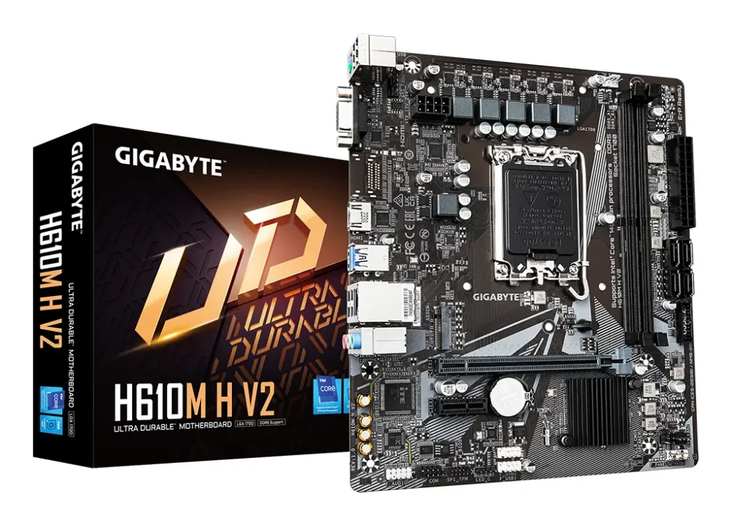 Gigabyte 1700 H610M H V2 - DDR5/M.2/HDMI/VGA/µATX
