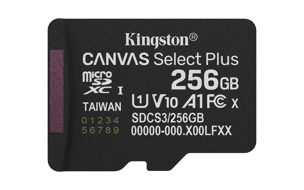 SDXC Card Micro 256GB Kingston UHS-I Canvas Select Plus - Afbeelding 3