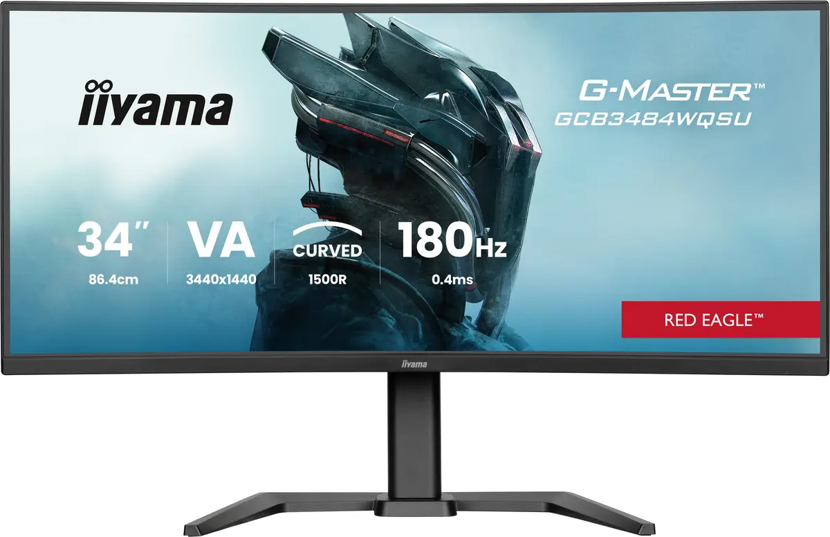 34" Iiyama G-Master GCB3484WQSU-B1 Curved/UWQHD/180Hz/VA - Afbeelding 2