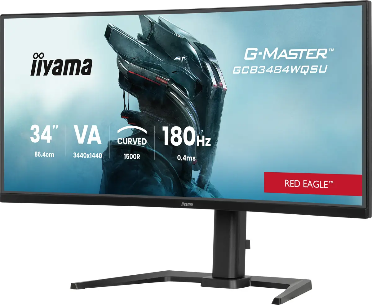 34" Iiyama G-Master GCB3484WQSU-B1 Curved/UWQHD/180Hz/VA - Afbeelding 3