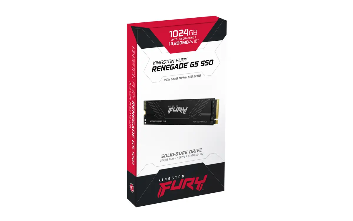 1TB M.2 PCIe NVMe Kingston FURY Renegade G5 14200/11000 - Afbeelding 4