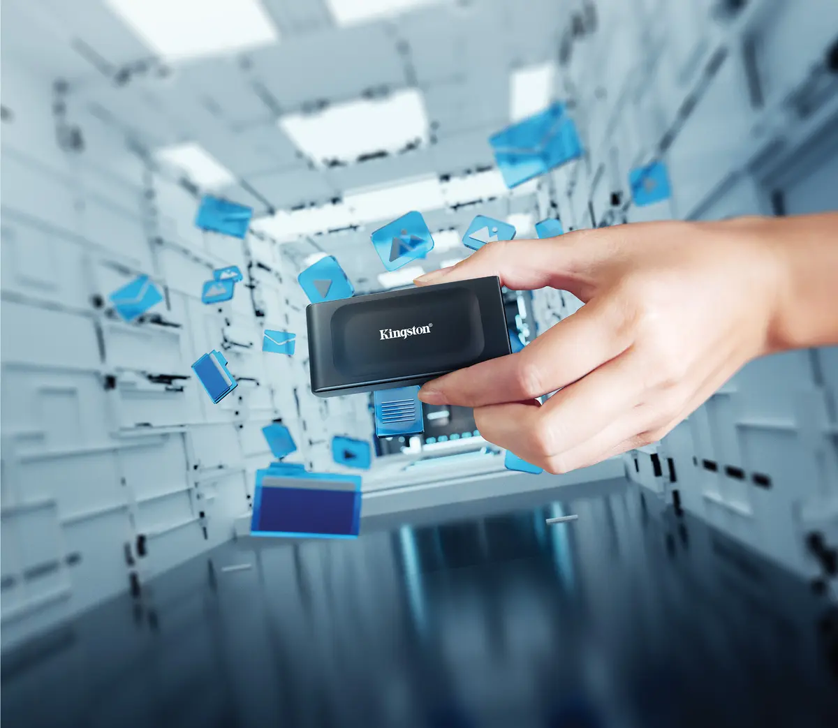 1TB Kingston XS1000 Zwart/USB-C/1050/1000 - Afbeelding 12