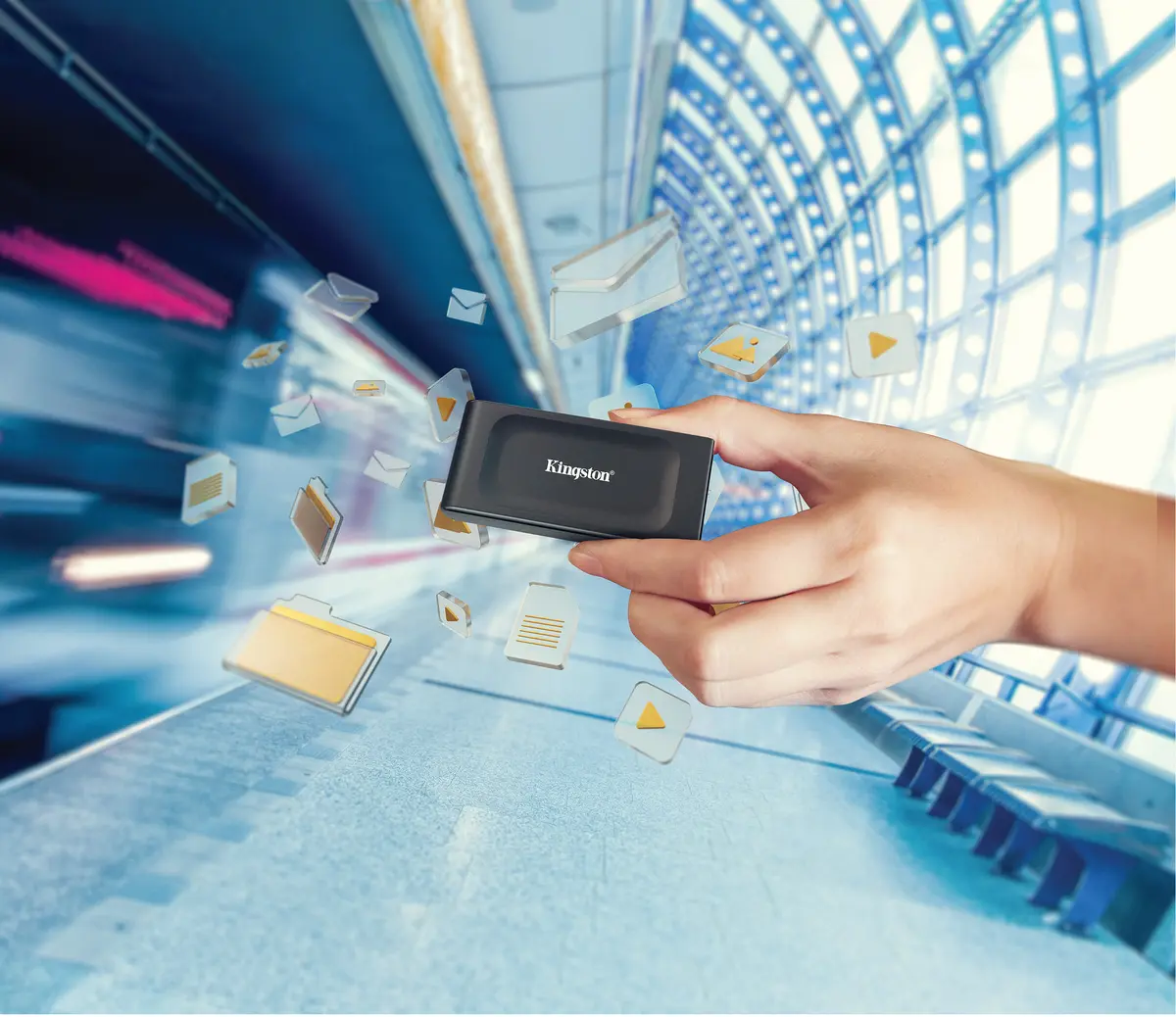 1TB Kingston XS1000 Zwart/USB-C/1050/1000 - Afbeelding 13