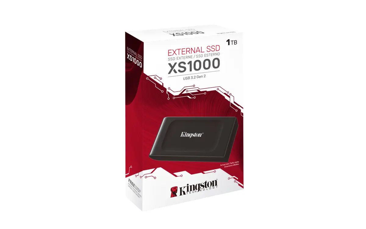 1TB Kingston XS1000 Zwart/USB-C/1050/1000 - Afbeelding 3