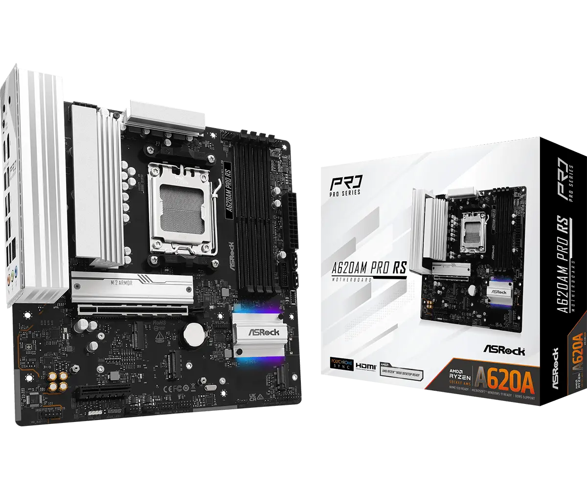 ASRock AM5 A620AM Pro RS - DDR5/M.2/DP/HDMI/µATX