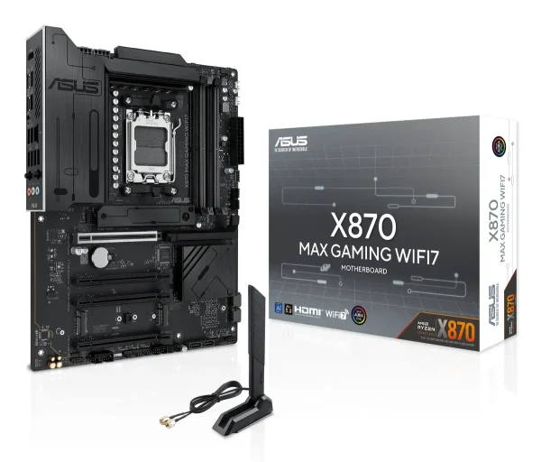 ASUS AM5 X870 MAX GAMING WIFI7 - DDR5/3xM.2/HDMI/4xUSB-C