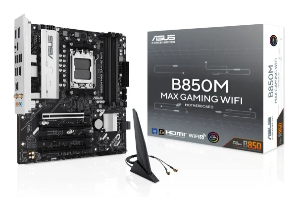 ASUS AM5 B850M MAX GAMING WIFI - DDR5/3xM.2/DP/HDMI/µATX