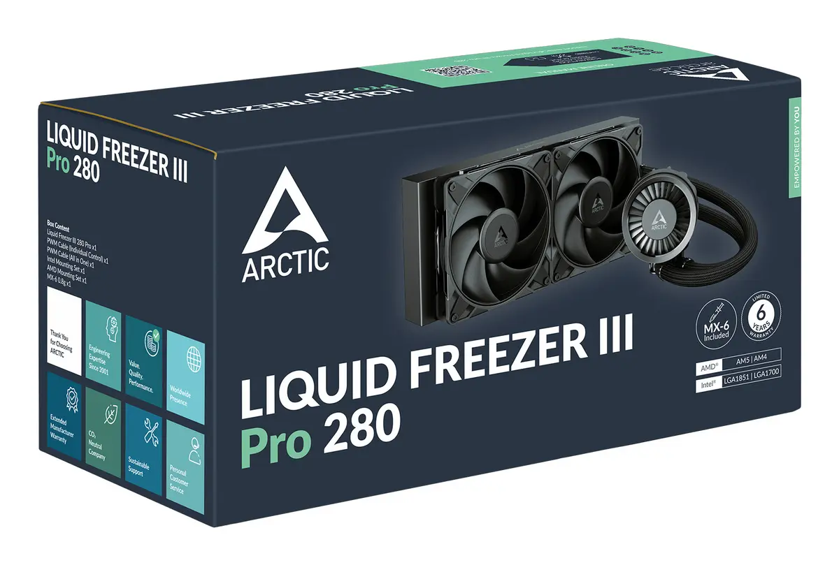 Arctic Liquid Freezer III Pro - 280 Waterkoeling - Afbeelding 6