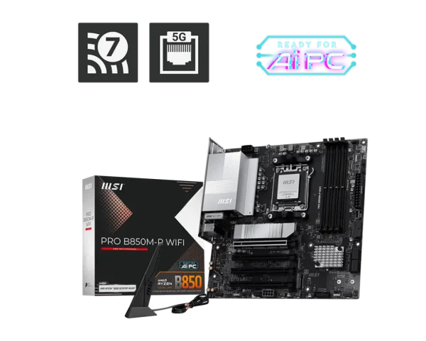 MSI AM5 B850M-P WIFI - DDR5/3xM.2/DP/HDMI/µATX
