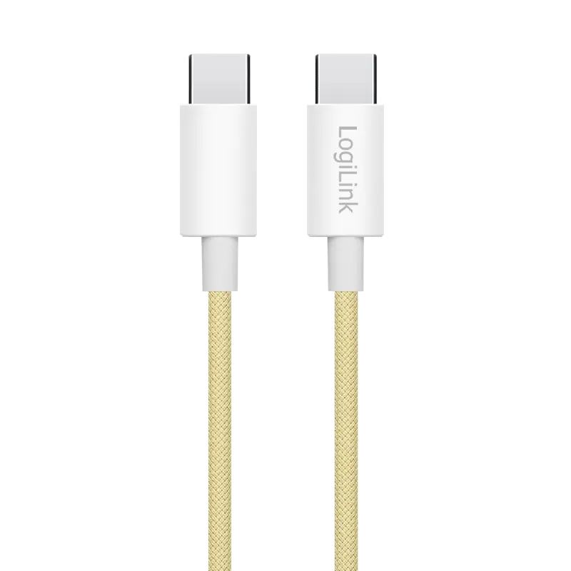 USB-C 2.0(M) USB-C(M) 1.0m LogiLink 60W/480Mbps geel - Afbeelding 2