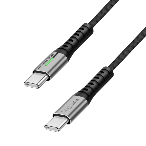 USB-C 3.2(M) USB-C(M) 0.5m LogiLink 100W/20Gbs/4K zw.