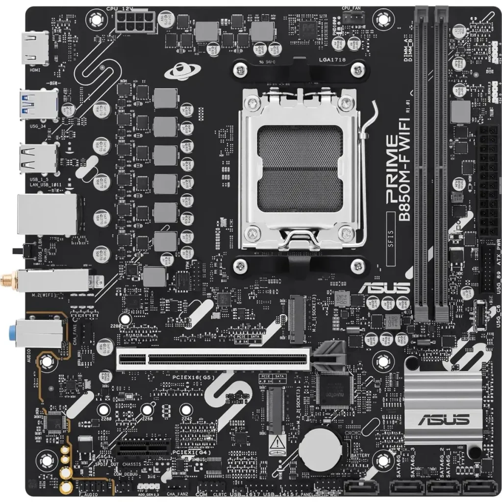 ASUS AM5 B850M-F WIFI PRIME - DDR5/2xM.2/HDMI/µATX