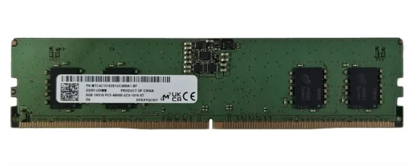 8GB DDR5/4800 CL40 Micron Tray