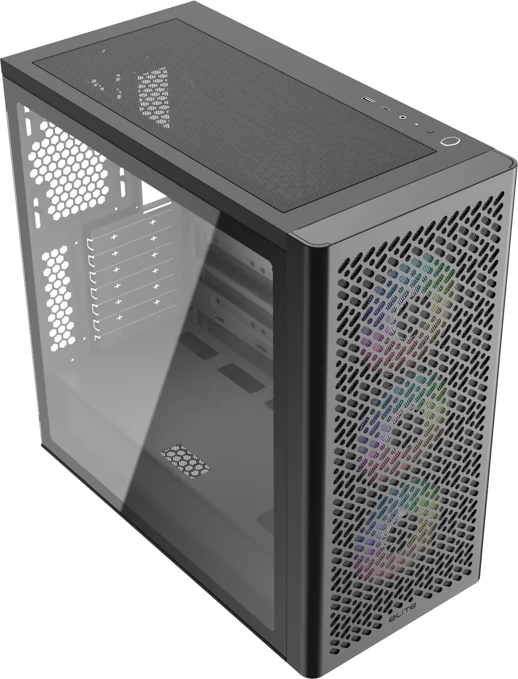 Cooler Master Elite 502 - TG/ARGB/USB-C/Midi/ATX - Afbeelding 12