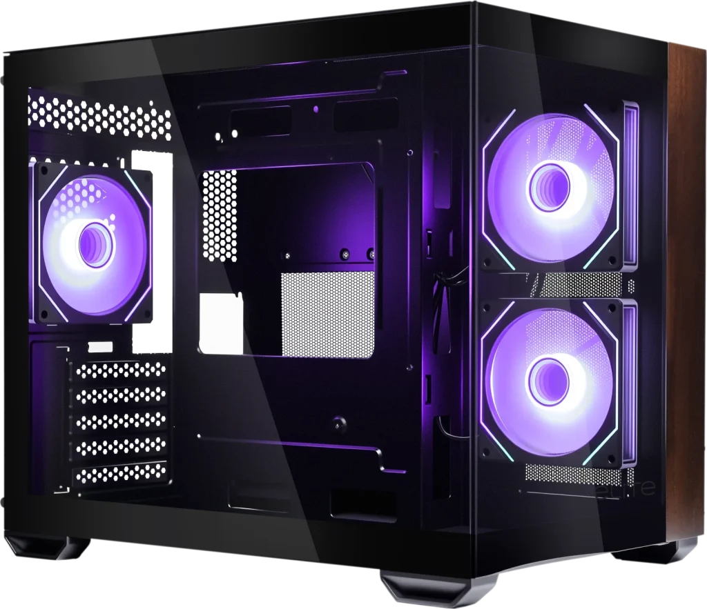 Cooler Master Elite 481 Wood - TG/ARGB/USB-C/Mini/µATX