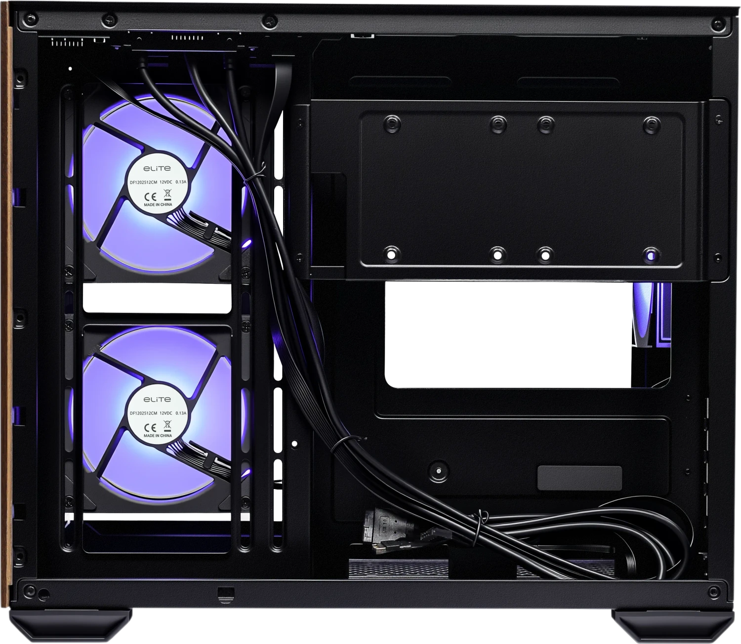 Cooler Master Elite 481 Wood - TG/ARGB/USB-C/Mini/µATX - Afbeelding 3