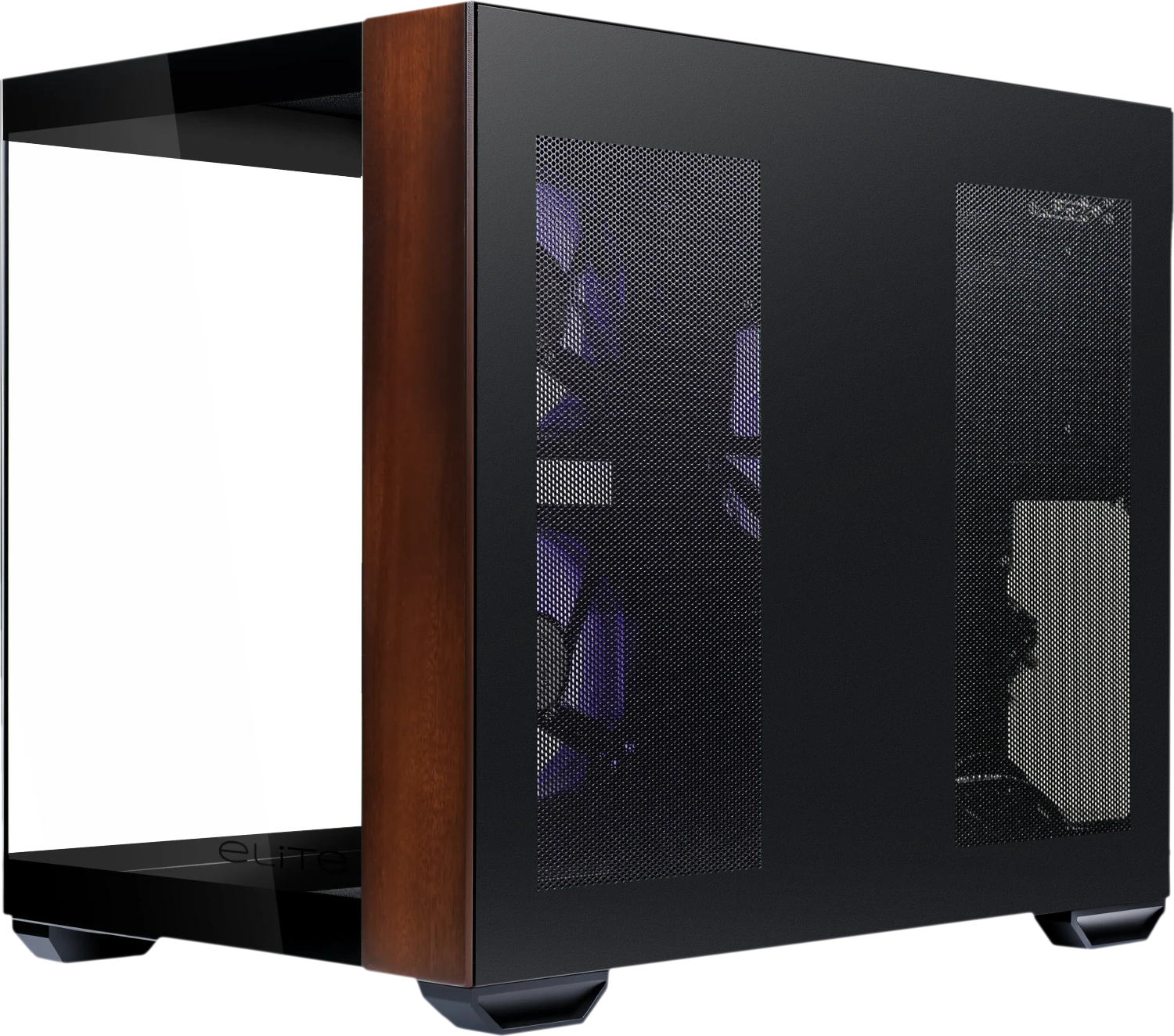 Cooler Master Elite 481 Wood - TG/ARGB/USB-C/Mini/µATX - Afbeelding 4