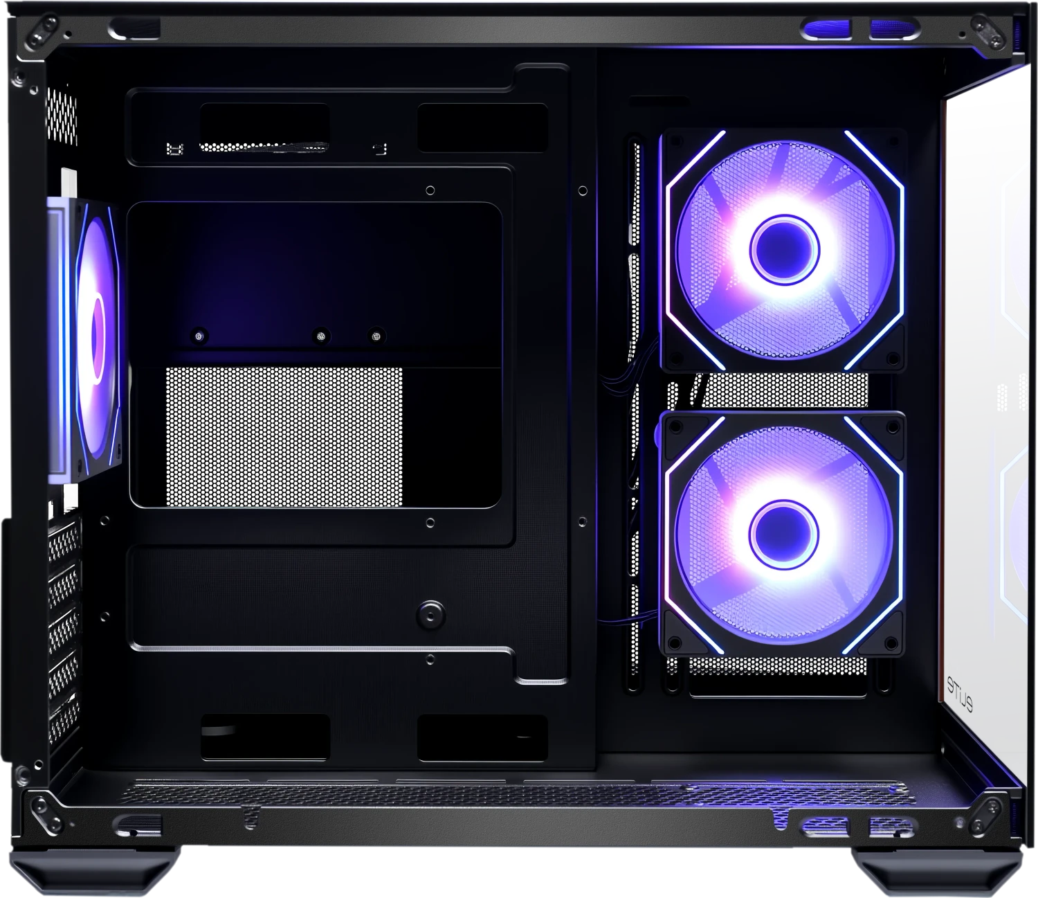 Cooler Master Elite 481 Wood - TG/ARGB/USB-C/Mini/µATX - Afbeelding 6