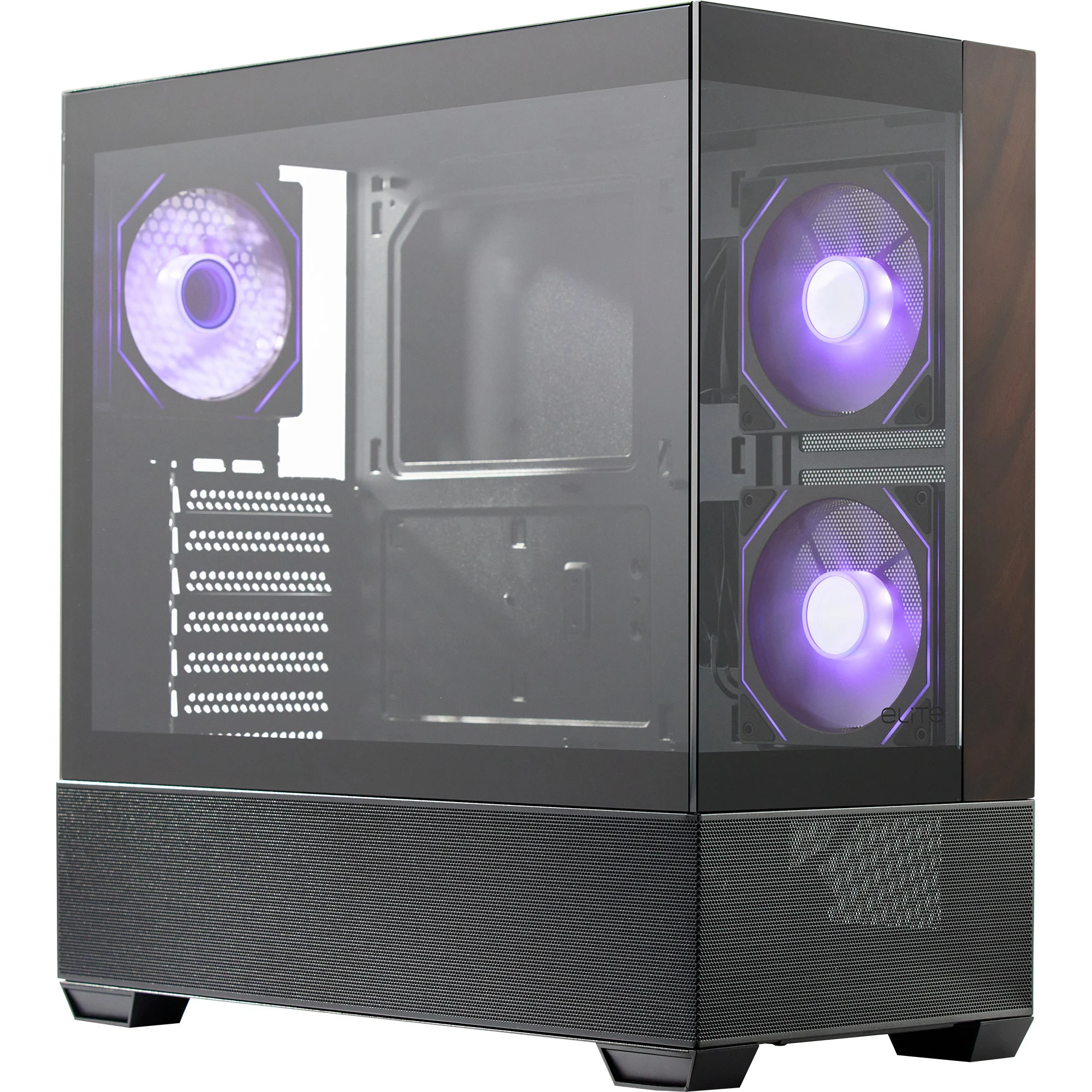 Cooler Master Elite 690 Wood - TG/ARGB/USB-C/Midi/ATX