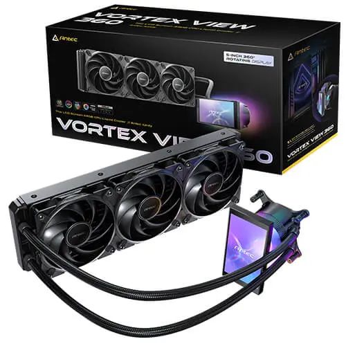 Antec Vortex VIEW 360 Waterkoeling Zwart AMD-Intel - Afbeelding 10