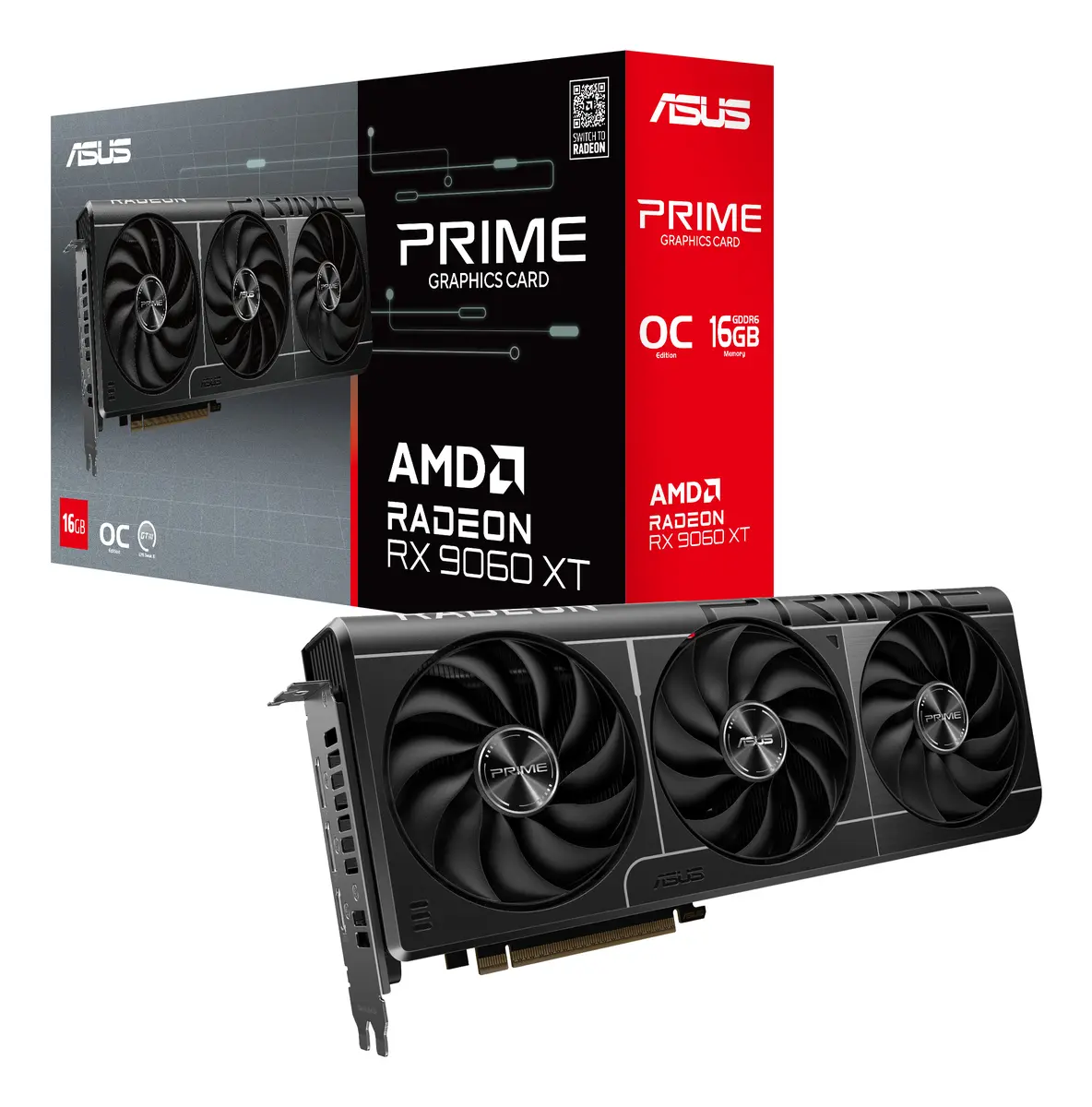 9060XT ASUS PRIME RX OC 16GB/2xDP/HDMI/2,5slot - Afbeelding 10