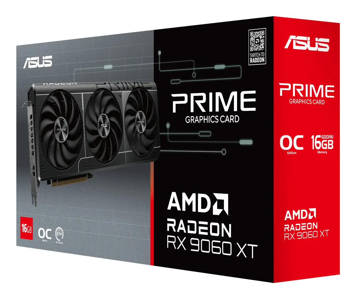 9060XT ASUS PRIME RX OC 16GB/2xDP/HDMI/2,5slot - Afbeelding 9