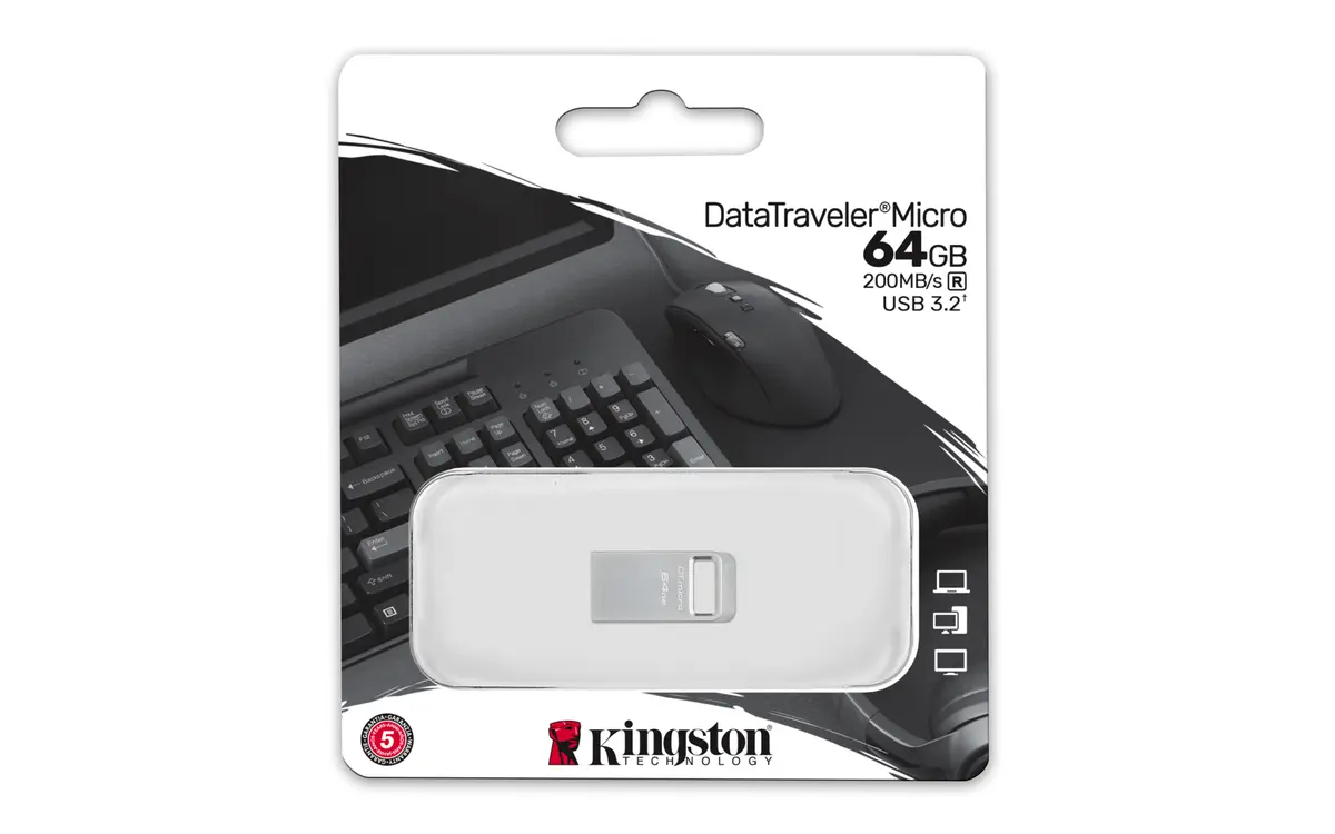 USB 3.2 FD 64GB Kingston DataTraveler Micro - Afbeelding 4
