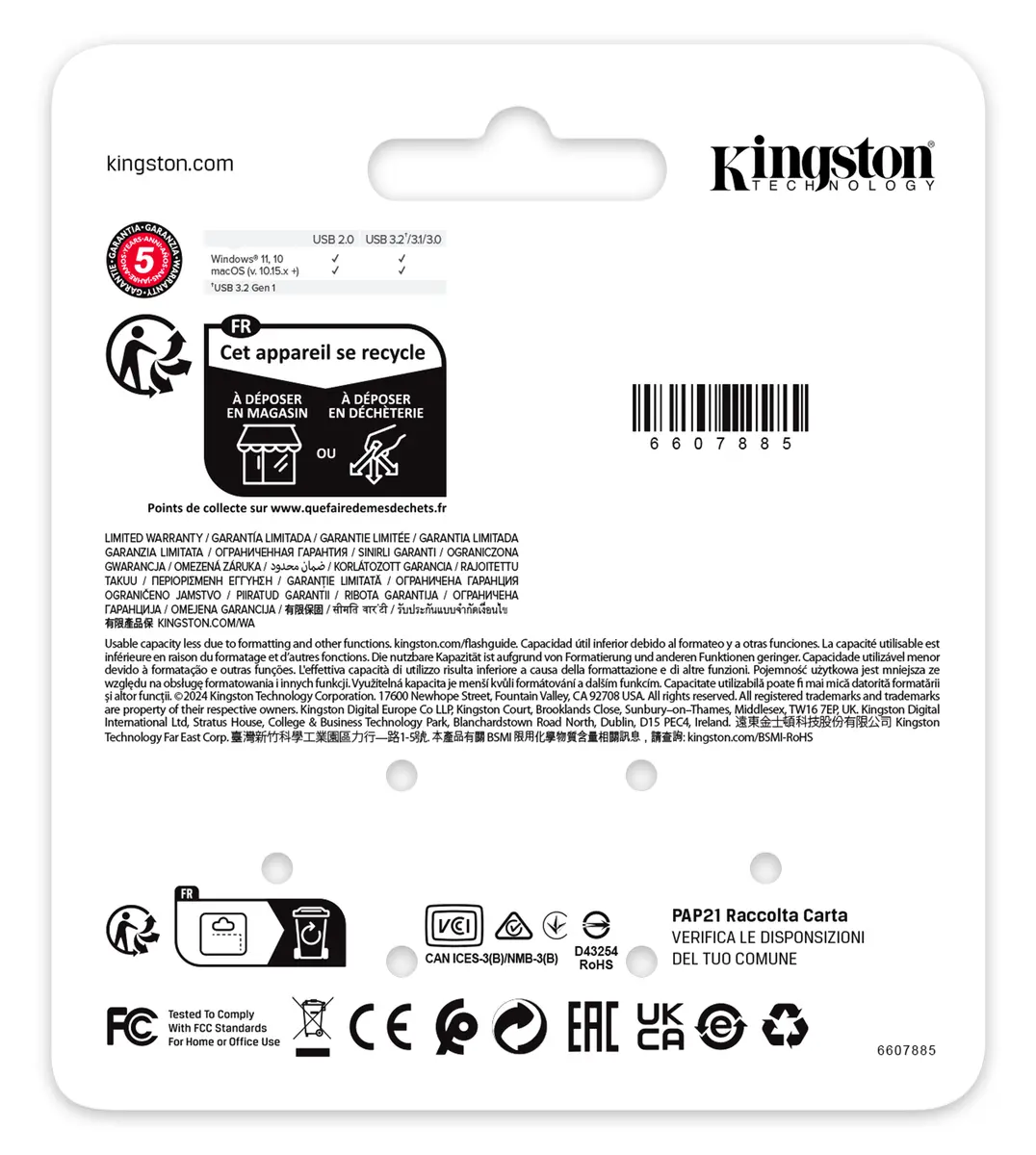 USB 3.2 FD 64GB Kingston DataTraveler SE9 G3 - Afbeelding 5