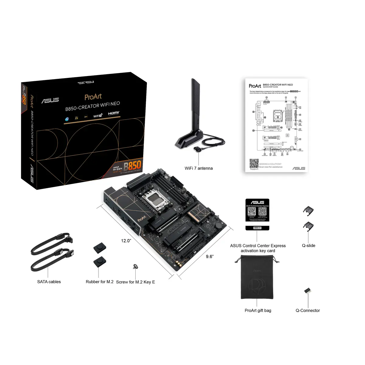 ASUS AM5 B850-CREATOR WIFI NEO PROART - DDR5/3xM.2/DP/ - Afbeelding 3